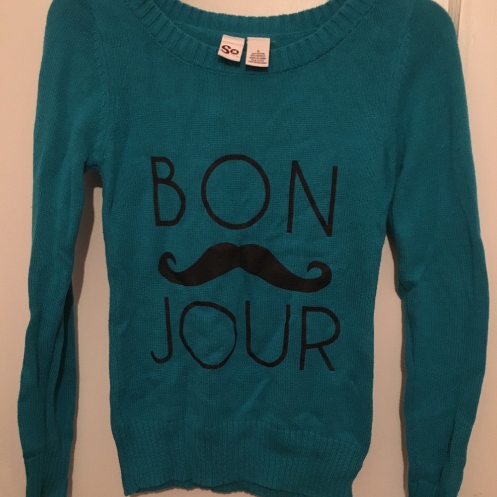 SO graphic sweater